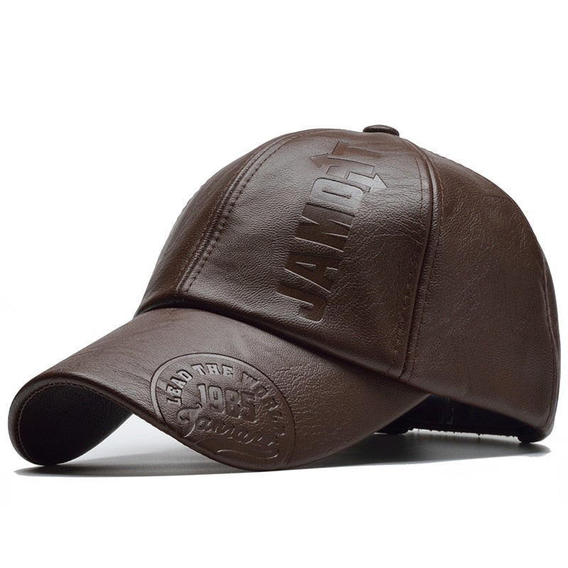 casquette cuir marron homme luxe