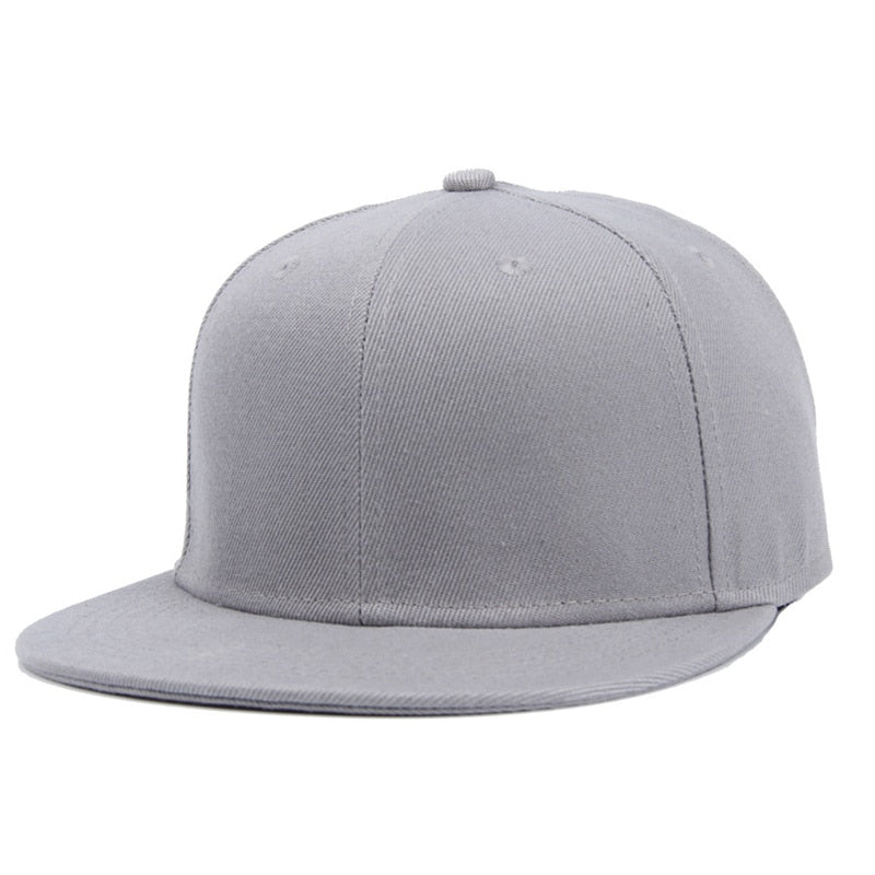 casquette plate grise